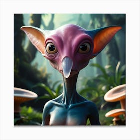 Ai Generated Alien 1 Canvas Print