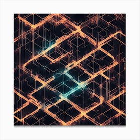 Abstract Geometric Pattern 21 Canvas Print