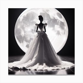 Moon Lady Canvas Print