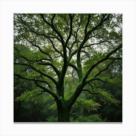 Tree In The Forest Canvas Print