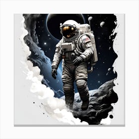 Astronaut In Space Canvas Print