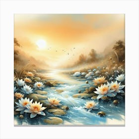 Water Lilies 1 Canvas Print