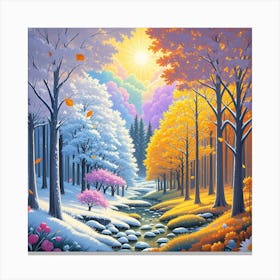 Winter Forest 1 Canvas Print