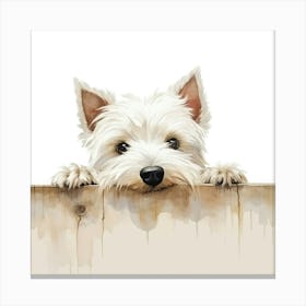 West Highland White Terrier Dog 1 Canvas Print