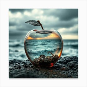 Glass Apple Canvas Print