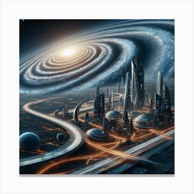 Space City 1 Canvas Print