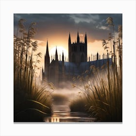 cathedral in the marsh Canvas Print