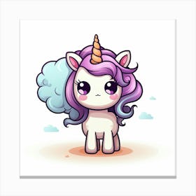 Cute Unicorn 36 Canvas Print