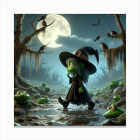 Halloween Witch 1 Canvas Print