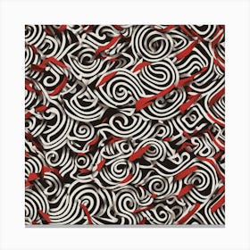 Abstract Swirls 3 Canvas Print