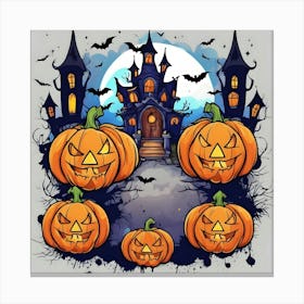 Halloween Pumpkins 1 Canvas Print