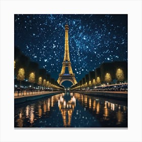 effle tower in paris 4 Canvas Print