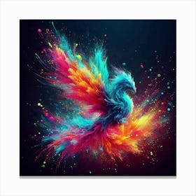 Colorful Phoenix 1 Canvas Print