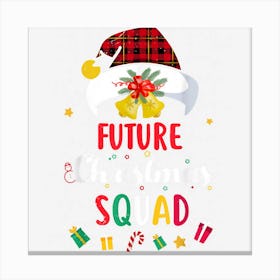 Future Christmas Squad Santa Hat Nurse Matching Canvas Print