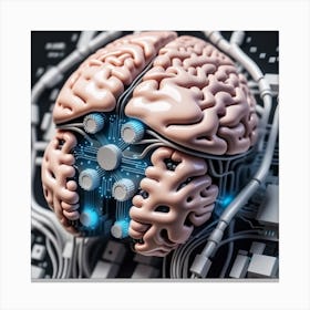 Artificial Intelligence Brain 1 Canvas Print