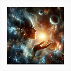 Nasa Woman In Space Canvas Print