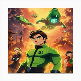 Green Lantern Poster Canvas Print