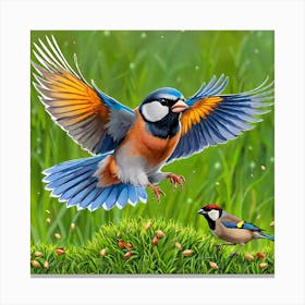 Birds In Flight 28 Canvas Print