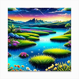 Landscape Painting 18 Canvas Print