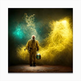 Mr white Canvas Print