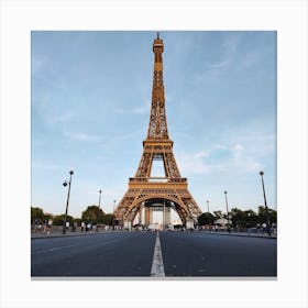 Pariss Eiffel Tower In Colour Canvas Print