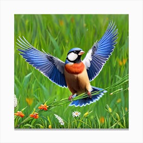 Bird In Flight 15 Canvas Print