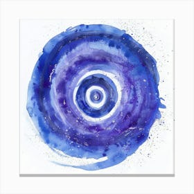 Blue Spiral 1 Canvas Print