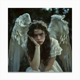 Frustrated Angel Canvas Print