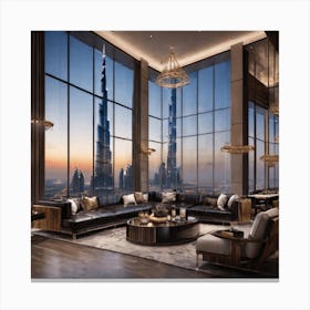 Dubai Skyline Canvas Print