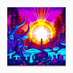 Fantasy Forest Baphomet Canvas Print