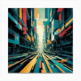 Futuristic City 148 Canvas Print