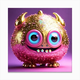 Monster With Big Eyes Canvas Print