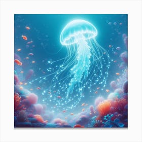 Underwater Jellyfish Canvas Print