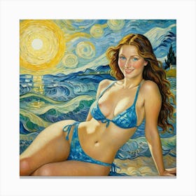 Starry Nighthi Canvas Print