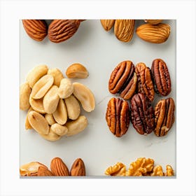 Selection Of Nuts Canvas Print