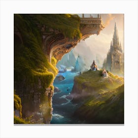 Castle In The Sky Canvas Print