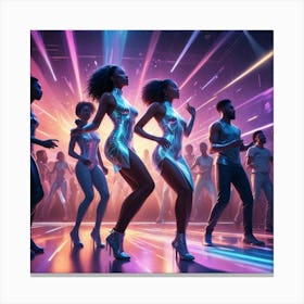 Dancers At The Club Canvas Print