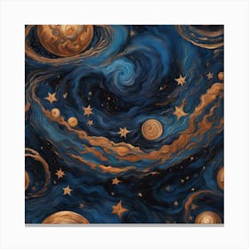 Galaxy Painting Canvas Print