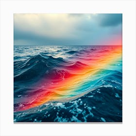 Rainbow Over Ocean Canvas Print