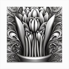 Tulips In A Vase 5 Canvas Print