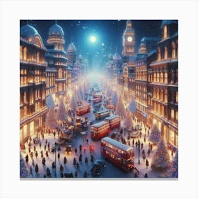 Christmas In London Canvas Print