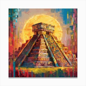 Pyramid Chichen Itza Canvas Print