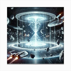 Converted Quantum Time Lock Effects Canvas Print