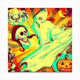 Halloween Ghosts Canvas Print