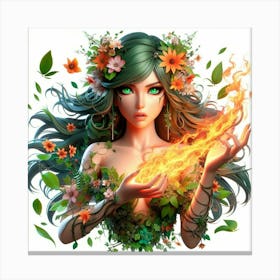 Goddess Of Fire Canvas Print