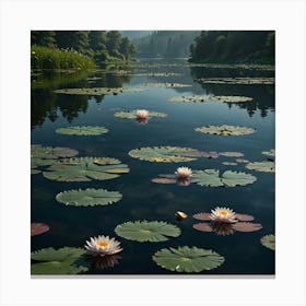 Water Lilies 11 Canvas Print