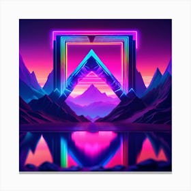 Synth Portal Canvas Print