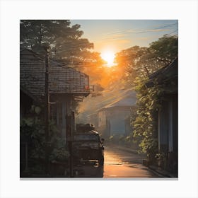 City In The Sun Canvas Print