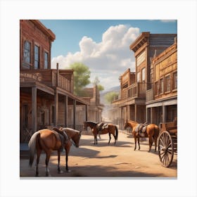 Old West Town 44 Canvas Print