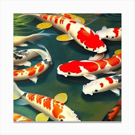 Koi Fish lucky fish Canvas Print